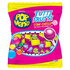Pirulito Pop Mania Tutti Frutti - Embalagem 1X50 UN