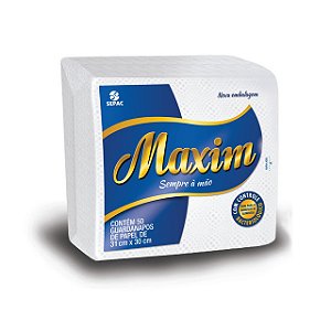 Guardanapo Maxim Grande 31X30Cm - Embalagem 12X50 UN - Preço Unitário R$2,51