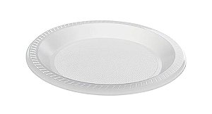 Prato Descartavel Copoplast 18Cm Raso - Embalagem 50X10 UN - Preço Unitário R$1,44