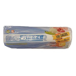 Saco Plastico 1Kg Bagfreezer 20X33Cm - Embalagem 1X100 UN