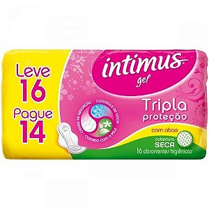 Absorvente Intimus Gel Seca Com Abas Leve 16 Pague 14 - Embalagem 1X16 UN