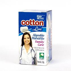 Algodao Cotton Line Hidrofilo Family Care - Embalagem 1X25 GR
