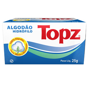 Algodao Topz Rolo - Embalagem 1X25 GR