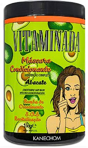 Creme De Cabelo Hidratante Kanechom Abacate Vitaminada - Embalagem 6X1 KG  - Preço Unitário R$7,41