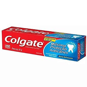 Creme Dental Colgate Maxima Protecao Anticaries - Embalagem 12X90 GR - Preço Unitário R$3,75