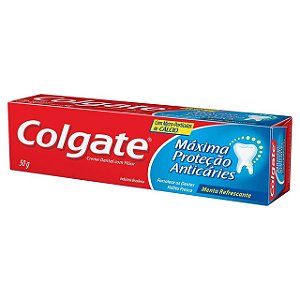 Creme Dental Colgate Maxima Protecao Anticaries - Embalagem 12X50 GR - Preço Unitário R$2,58