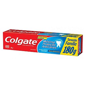 Creme Dental Colgate Maxima Protecao Anticaries - Embalagem 12X180 GR - Preço Unitário R$7,87