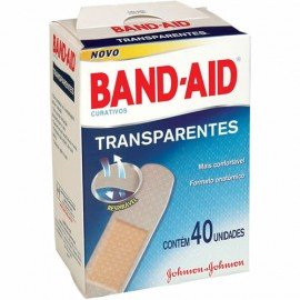 Curativo Band-Aid Transparente - Embalagem 6X40 UN - Preço Unitário R$14,21