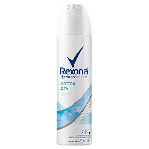 Desodorante Aerossol Rexona Feminino Cotton Dry - Embalagem 1X90 GR