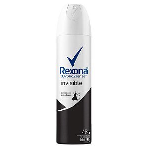 Desodorante Aerosol Rexona Feminino Invisible - Embalagem 1X90 GR