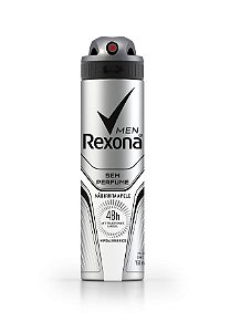 Desodorante Aerosol Rexona Masculino Sem Perfumes - Embalagem 1X90 GR