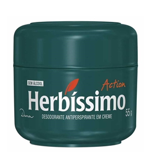 Desodorante Creme Herbissimo Hidra Action - Embalagem 12X55 GR - Preço Unitário R$5,28