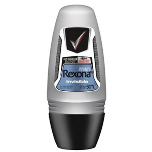 Desodorante Rollon Rexona Masculino Invisible - Embalagem 1X50 ML