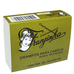 Grampo Para Cabelo Franjinha Loiro Numero 7 Caixinha Com 100 Unidades - Embalagem 5X100 UN - Preço Unitário R$8,80
