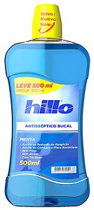 Antiseptico Bucal Hillo Menta Promocional - Embalagem 1X500 ML