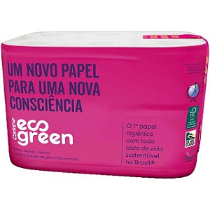 Papel Higienico Carinho Ecogreen Folha Dupla 12X30M Neutro - Embalagem 4X12X30 MTS - Preço Unitário R$16,09