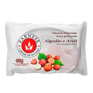 Sabonete Farnese Hidratante Algodão E Avela - Embalagem 12X85 GR - Preço Unitário R$1,88