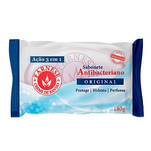 Sabonete Farnese Hidratante Antibacteriano Original - Embalagem 6X180 GR - Preço Unitário R$4,42