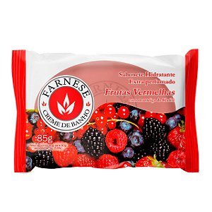 Sabonete Farnese Hidratante Frutas Vermelhas - Embalagem 12X85 GR - Preço Unitário R$1,88