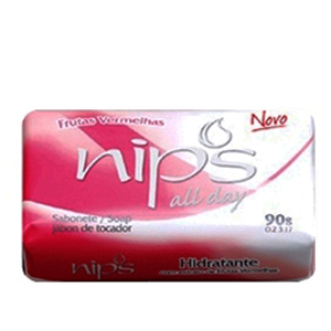 Sabonete Nips Suave Rosa - Frutas Vermelhas - Embalagem 12X90 GR - Preço Unitário R$1,39