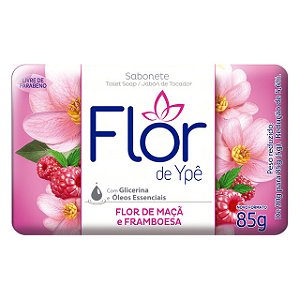 Sabonete Flor de Ype Flor De Maça E Framboesa Leve 12 Pague 9 - Embalagem 12X85 GR - Preço Unitário R$1,45