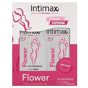 Sabonete Liquido Intimo Fina Flor Intimax Flower Com 2 Unidades 200Ml - Embalagem 1X2 UN