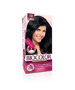 Tintura Para Cabelo Biocolor 1.0 Preto Mini Kit  - Embalagem 1X1 UN