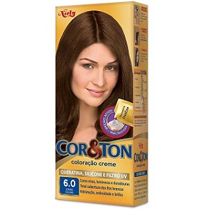 Tintura Para Cabelo Cor&Ton 6.0 Louro Escuro - Embalagem 1X135 GR