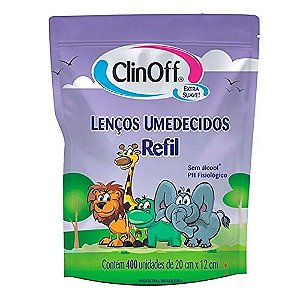 Lenco Umedecido Refil Clin Off Para Balde - Embalagem 1X400 UN