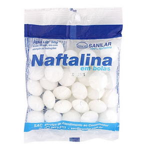 Naftalina Sanilar Bola Pacote - Embalagem 72X50 UN - Preço Unitário R$2,1
