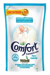 Amaciante De Roupas Concentrado Comfort Sache Inte/Pur Cui Azul - Embalagem 12X900 ML - Preço Unitário R$15,2