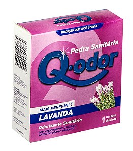 Desinfetante Sanitario Q-Odor Pedra Lavanda - Embalagem 36X1 UN - Preço Unitário R$2