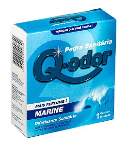 Desinfetante Sanitario Q-Odor Pedra Marine - Embalagem 36X1 UN - Preço Unitário R$2,27