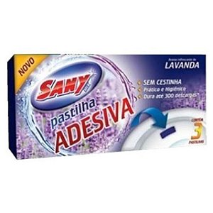 Desinfetante Sanitario Sanymix Pastilha Adesiva Lavanda - Embalagem 24X3 UN - Preço Unitário R$3,41