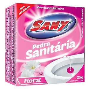 Desinfetante Sanitario Sanymix Pedra Sortido - Embalagem 12X25 GR - Preço Unitário R$1,18