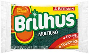 Esponja Brilhus Dupla Face - Embalagem 60X1 UN - Preço Unitário R$0,81