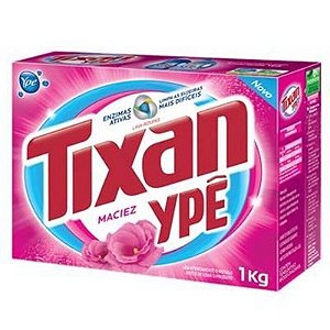 Detergente Lava Roupas Em Po Tixan Caixa Maciez Rosa - Embalagem 20X1 KG - Preço Unitário R$8,48