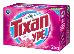 Detergente Lava Roupas Em Po Tixan Caixa Maciez Rosa - Embalagem 9X2 KG - Preço Unitário R$16,89