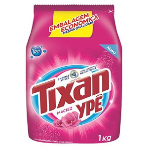 Detergente Lava Roupas Em Po Tixan Sache Maciez - Embalagem 20X1 KG - Preço Unitário R$7,76