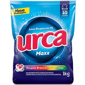 Detergente Lava Roupas Em Po Urca Maxx Sache - Embalagem 20X1 KG - Preço Unitário R$5,02