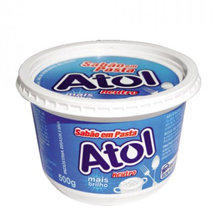 Sabao Pastoso Assolan Atol Brilpt - Embalagem 12X500 GR - Preço Unitário R$9,81