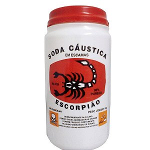 Soda Caustica Pote Escorpiao 98% - Embalagem 12X1 KG - Preço Unitário R$22,58