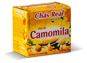 Cha Real Camomila - Embalagem 10X10 UN - Preço Unitário R$2,98