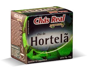 Cha Real Hortela - Embalagem 10X10 UN - Preço Unitário R$2,75