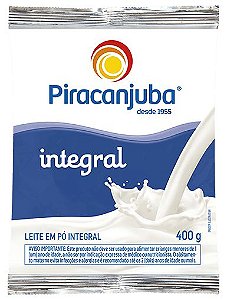 Leite Em Po Integral Piracanjuba Sache - Embalagem 25X400 GR - Preço Unitário R$15,11