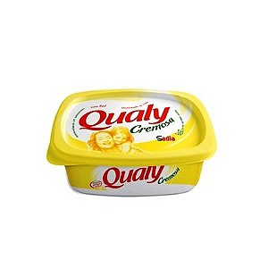 Margarina Qualy Cremosa 80% lipidios Com Sal - Embalagem 24X250 GR - Preço Unitário R$4,29