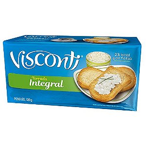 Torrada Visconti Integral - Embalagem 32X120 GR - Preço Unitário R$3,58