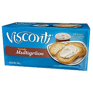 Torrada Visconti Multigraos - Embalagem 32X120 GR - Preço Unitário R$3,58