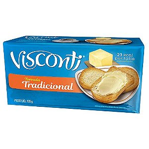 Torrada Visconti Salgada Tradicional - Embalagem 32X120 GR - Preço Unitário R$3,58