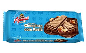 Biscoito Wafer Aymore Chocolate Com Avela - Embalagem 48X105 GR - Preço Unitário R$3,09